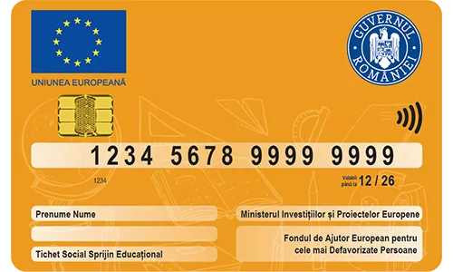 tichete pentru sprijin educational - edu pass card- Pluxee